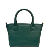 Nova Leathers Bottle Green Small Grab Bag Reverse