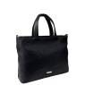 Nova Leathers Black Medium Square Grab Bag Angled View