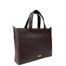 Nova Leathers Hot Chocolate Medium Square Grab Bag Angled View