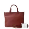 Nova Leathers Tan Medium Square Grab Bag with Strap