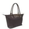 David Jones Hot Chocolate Medium Tab Over Tote Bag Angled View