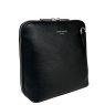 David Jones Black Zip Top Dome Bag Angled View