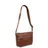 David Jones Red Mud Messenger Bag Angled View