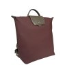 David Jones Windsor Wine Tab Over Backpack Angled View
