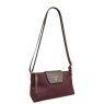 David Jones Windsor Wine Small Tab Over Shoulder Bag Angled View