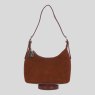 Ashwood Leather Tan Suede Leather Shoulder Bag