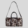 Ashwood Leather Holdall Brown Natural Hairon Reverse