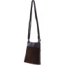 Ashwood Leather Crossbody Bag Brown Suede Angled View