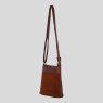 Ashwood Leather Crossbody Bag Tan Suede Angled View
