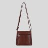 Ashwood Leather Crossbody Bag Tan Suede Reverse