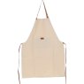 Ashwood Leather Fenland Canvas & Leather Apron Tan Cream Reverse