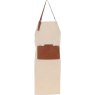 Ashwood Leather Fenland Canvas & Leather Apron Tan Cream