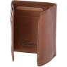 Ashwood Leather RFID 4 Card & Coin Bill Fold Wallet Chestnut Open