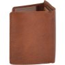 Ashwood Leather RFID 4 Card & Coin Bill Fold Wallet Chestnut Reverse