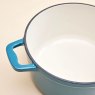 Judge Cast Iron 20cm Casserole Blue Interior