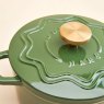 Judge Cast Iron 20cm Casserole Green Lid