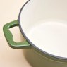 Judge Cast Iron 20cm Casserole Green Interior