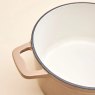 Judge Cast Iron 20cm Casserole Mushroom Interior