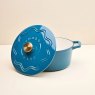 Judge Cast Iron 26cm Casserole Blue Open