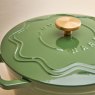 Judge Cast Iron 26cm Casserole Green Lid