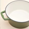 Judge Cast Iron 26cm Casserole Green Interior