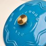 Judge Cast Iron 28cm Shallow Casserole Blue Lid