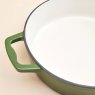 Judge Cast Iron 28cm Shallow Casserole Green Interior