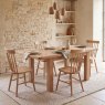 Aldiss Own Hamilton Oak 1m Butterfly Extending Dining Table & 4 Chairs