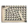 A&B A & B Contrast Colour Triangles Reversible Scarf Assorted