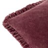 Yard Bertie Cushion Burnt Red Edge Detail