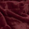 Paoletti Empress Throw Ruby Fabric Detail