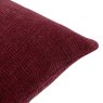 Yard Heath Washed Velvet Cushion Beetroot Edge Detail