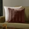 Paoletti Regency Stripe Cushion Chocolate Lifestyle