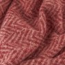 Furn Tweedie Throw Pink & Burgundy Fabric Detail