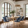 Aldiss Own Kingsbridge Dining Chair in Smokey Blue Velvet