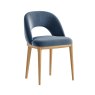 Aldiss Own Kingsbridge Dining Chair in Smokey Blue Velvet