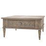 Gallery Direct Rustique Square 2 Drawer Coffee Table