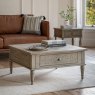 Gallery Direct Rustique Square 2 Drawer Coffee Table