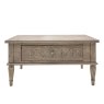 Gallery Direct Rustique Square 2 Drawer Coffee Table