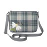 Earth Squared Tweed Applique Messenger Bag Bee And Daisy
