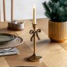Gallery Direct Bow Dinner Candle Holder Gold Lifestyle