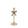 Gallery Direct Bow Dinner Candle Holder Gold