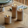 Gallery Direct Greige LED Candles Lifestyle Group Shot