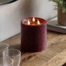 Gallery Direct 3 Wick Oxblood LED Candle Lifestyle