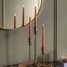 Gallery Direct Tapered Dinner Candles Tan Lifestyle