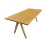 Aldiss Own Modena 2m Wooden Leg Dining Table