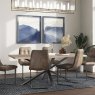 Aldiss Own Modena 2m Metal Leg Dining Table