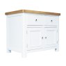 Aldiss Own Hamilton White Kitchen Island With 2 Stools