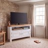 Aldiss Own Hamilton White Corner Tv Unit