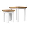 Aldiss Own Hamilton White Nest Of 2 Tables